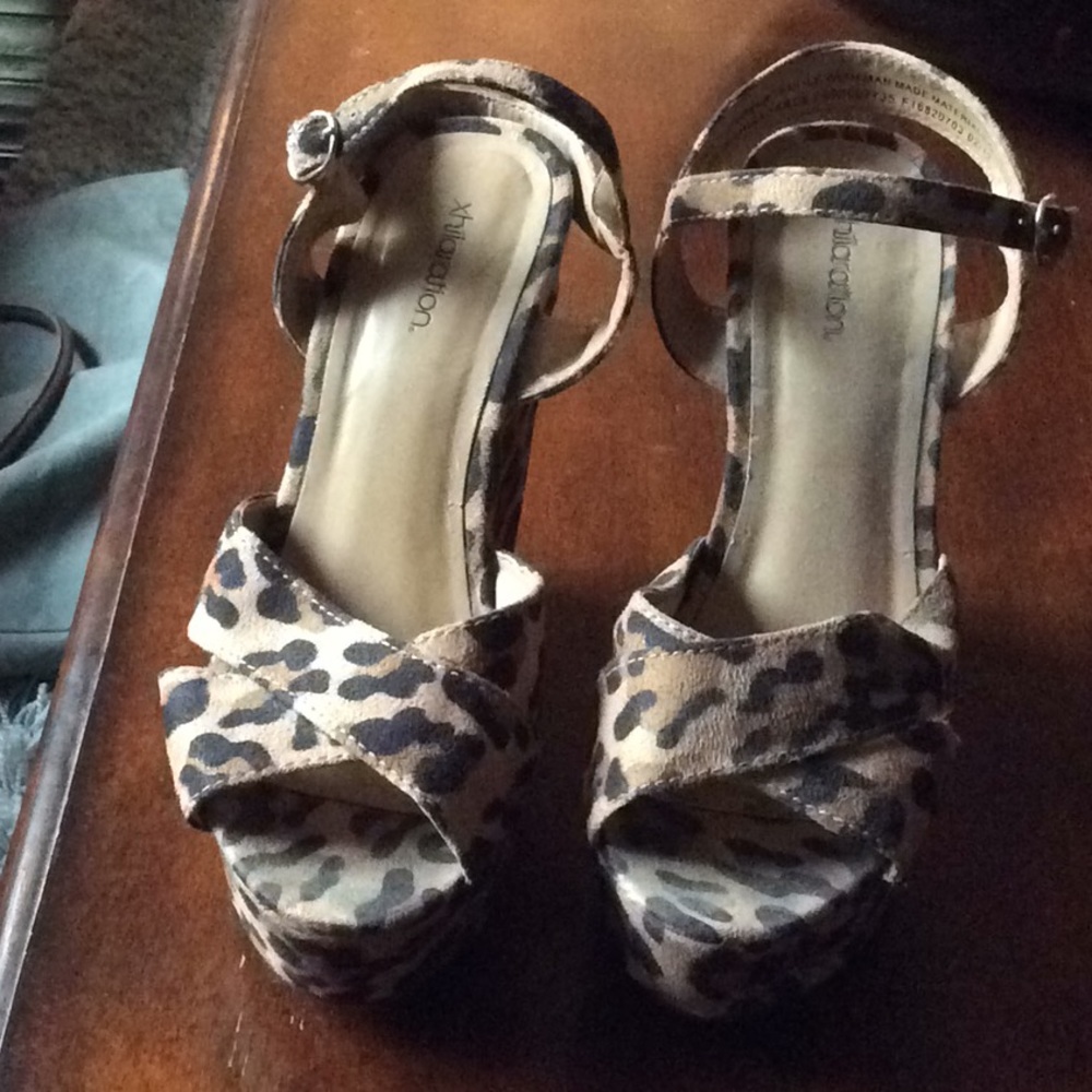 Leopard Print Platforms